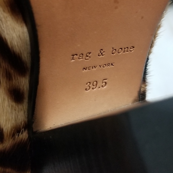 Rag & Bone Leopard Calf Hair Newbury Booties 39.5 - Picture 10 of 11